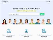 Tablet Screenshot of careplace.com